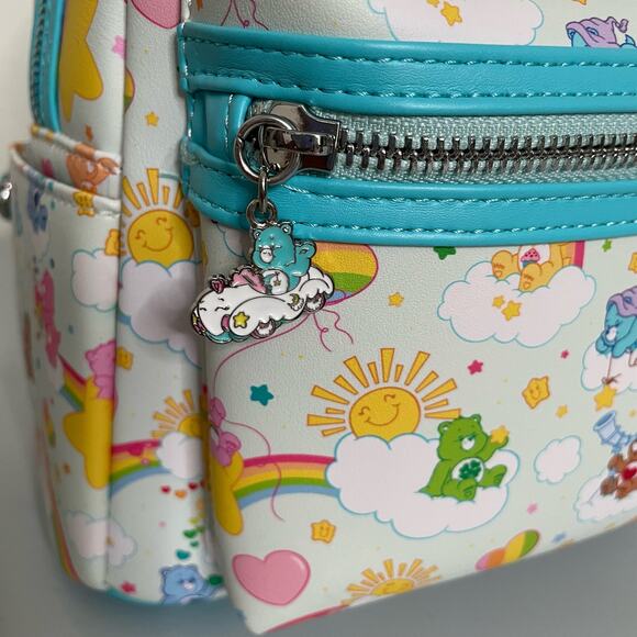 Loungefly Care Bears Special 40th Anniversary Rainbow Backpack NWT - Picture 5 of 10